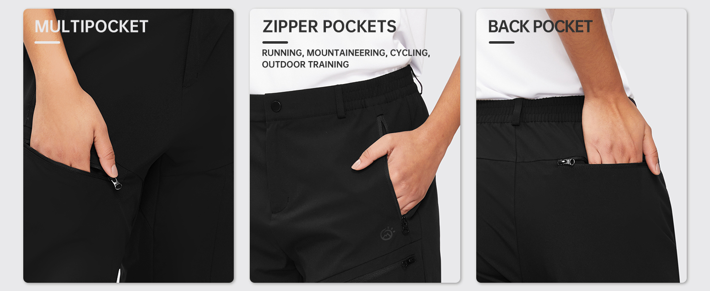 徒步裤 女士 轻便徒步裤 女士 防水 可变换 登山裤