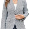 A1_FCOGsehL._AC_SL1500_bd3fa361-e46b-4ae7-b24a-ccf43ab36e5a Womens Casual Blazers Long Sleeve Lapel Button Slim Work Office Blazer Jacket