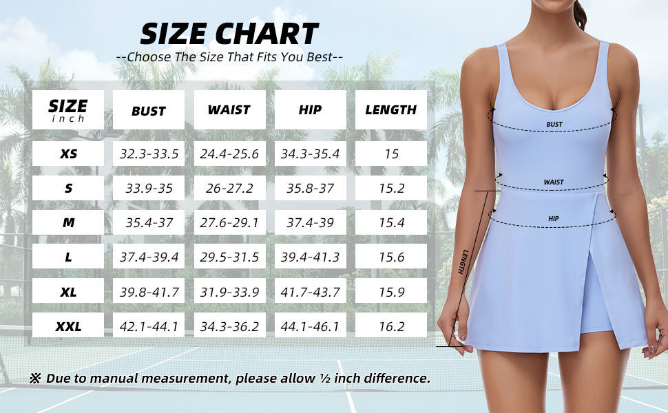 Women's summer sports tennis skirt with built-in bra and shorts, women's golf sports skirt